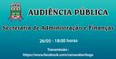 Audiência Pública Orçamento - 26/05/2021