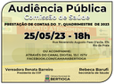 Audiência Pública da Saúde - 25/05/2023